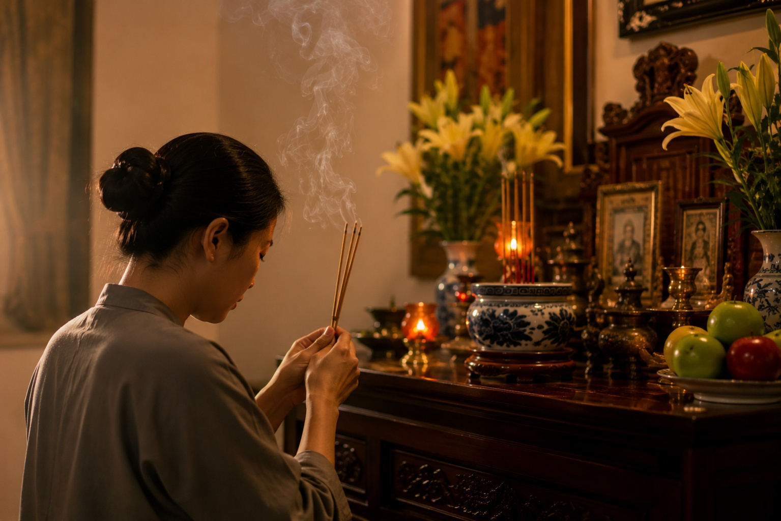 5 thời điểm nên thắp hương