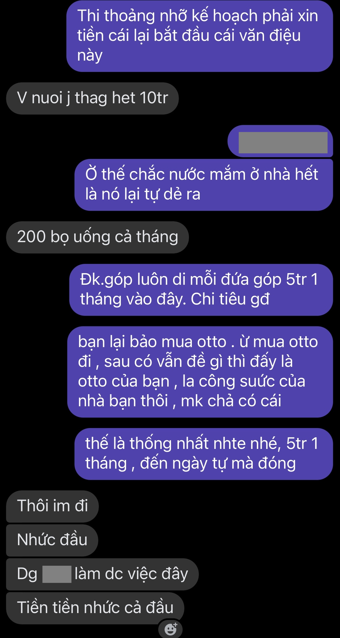   Đoạn tin nhắn với chồng do cô vợ đăng tải, từng dòng tin người chồng nhắn khiến ai cũng bất bình  