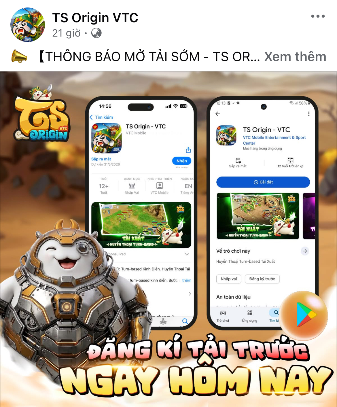 TS Origin VTC tái xuất tại Vietnam Gameverse 2026