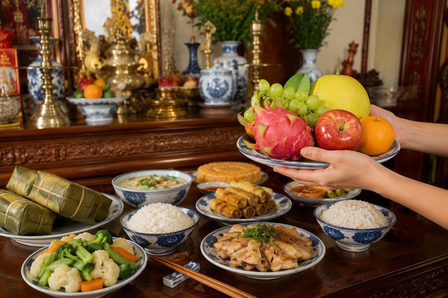 Có nên ăn đồ cúng ngay sau khi hạ lễ?