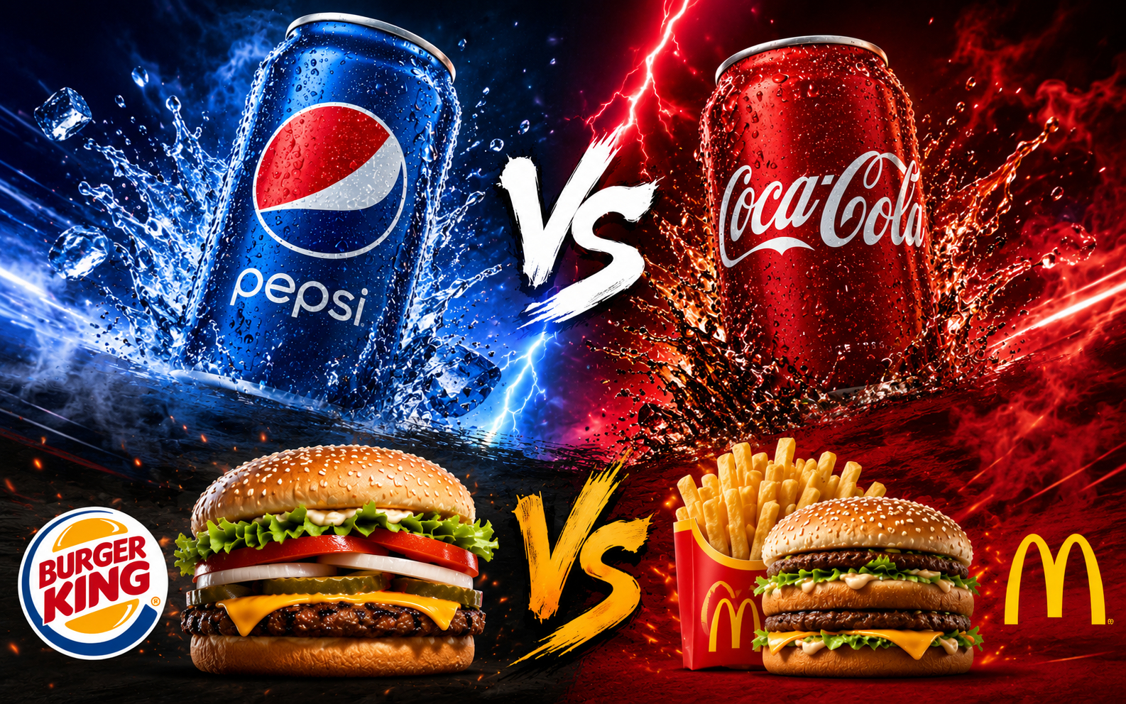 Khi các ông lớn công khai “cà khịa” đối thủ: Pepsi tung chiêu, Coca-Cola phản hồi, Burger King và McDonald's “căng” không kém
