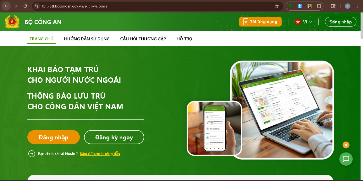Bộ Công an hướng dẫn mới nhất về thông báo tạm trú và khai báo lưu trú