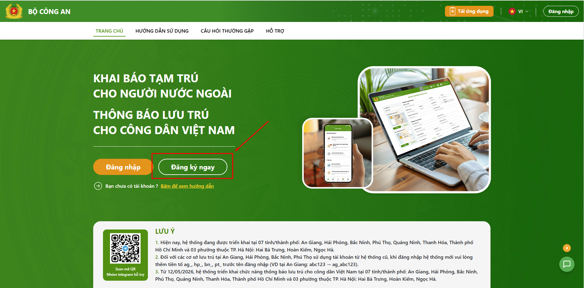 Bộ Công an hướng dẫn mới nhất về thông báo tạm trú và khai báo lưu trú