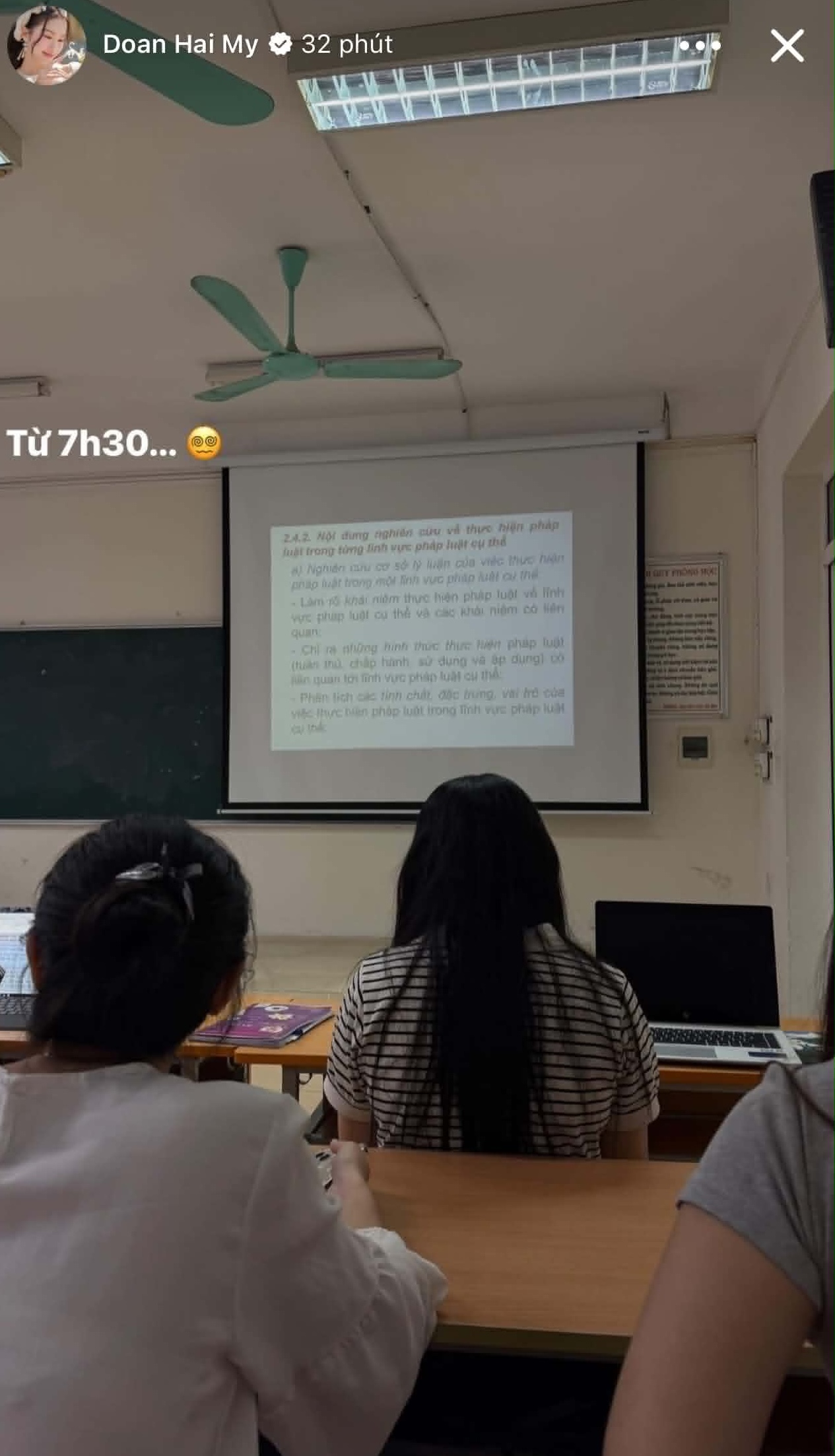 Hải My lúc đi học