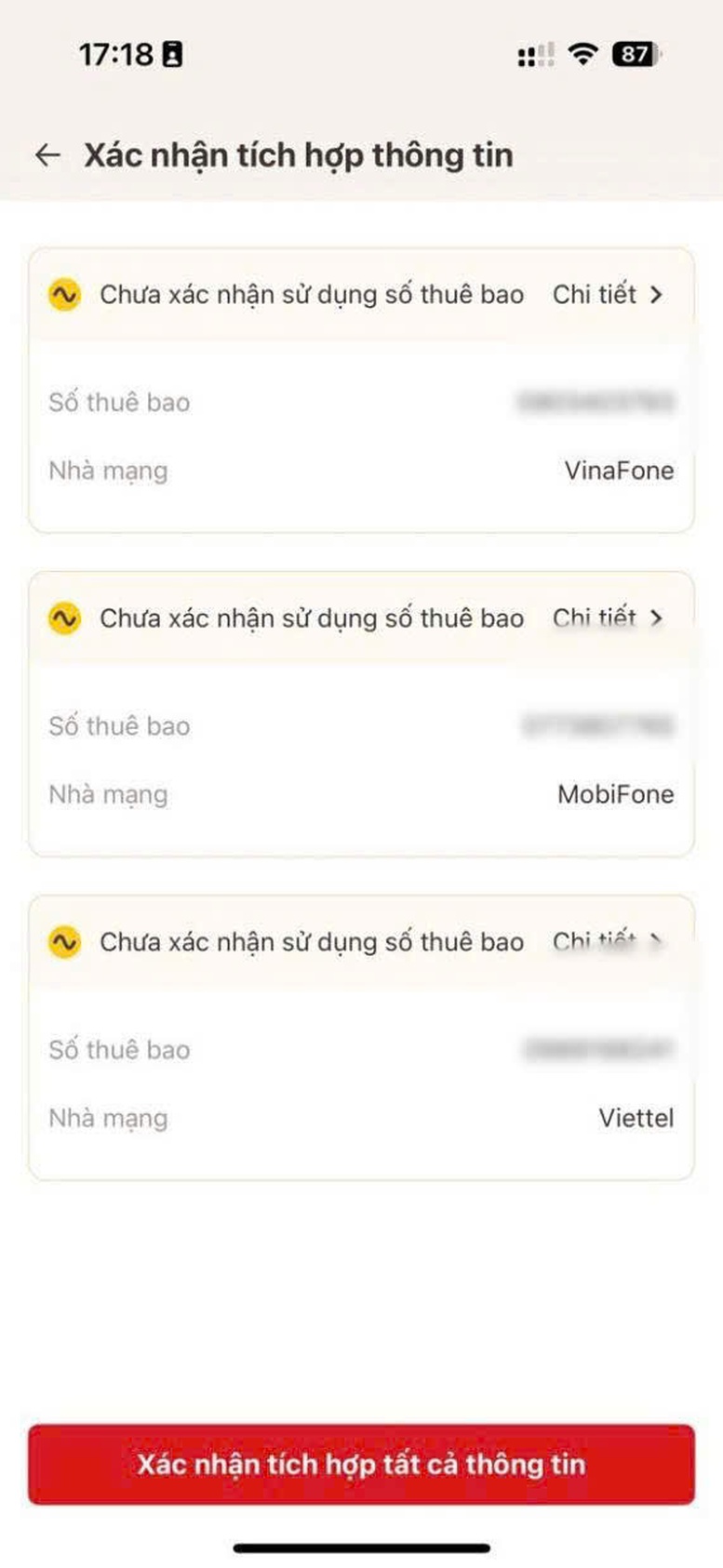 Cách xác thực thông tin SIM chính chủ trên VNeID để không bị khóa SIM, xóa số điện thoại