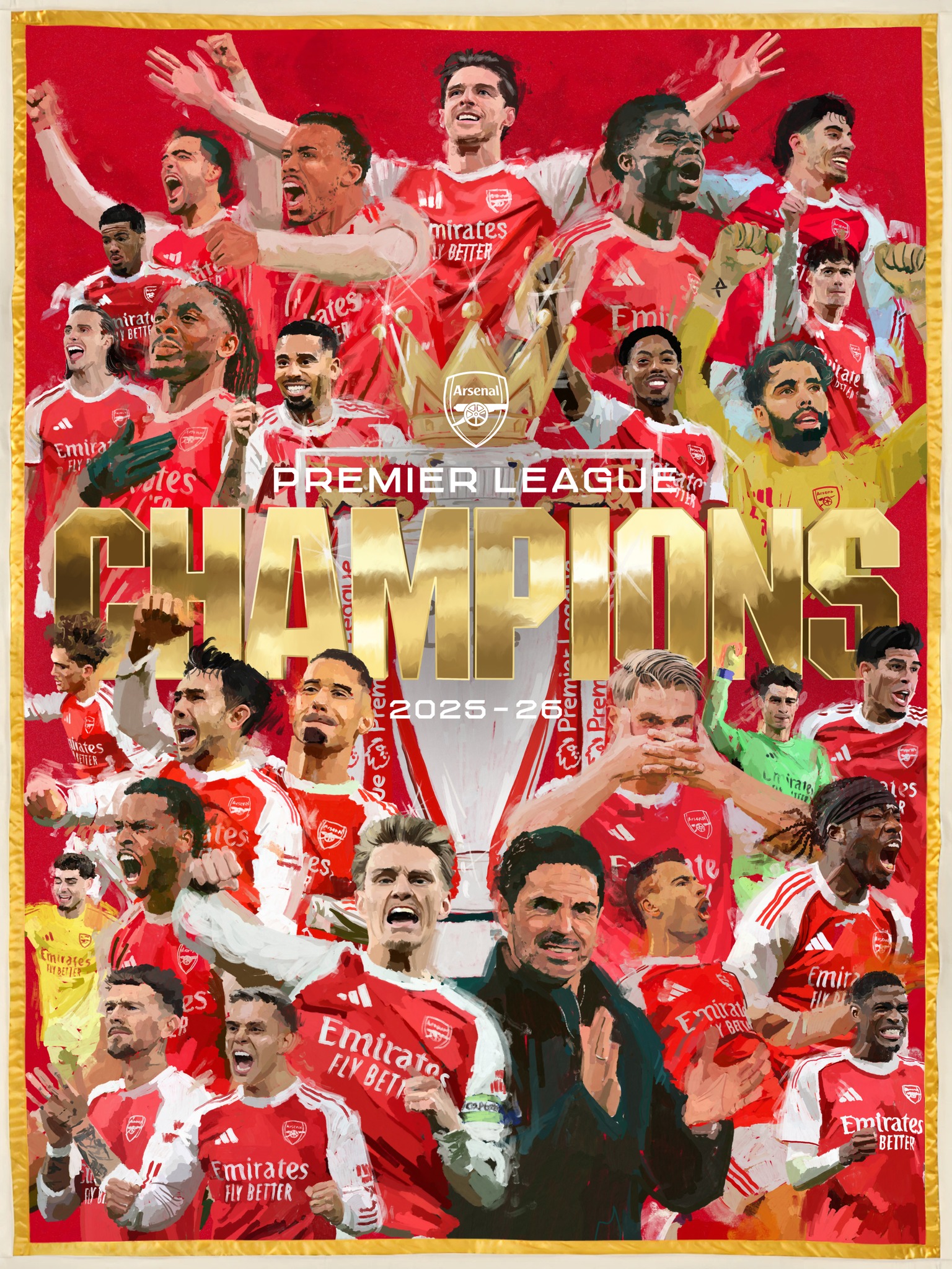 Arsenal vô địch Ngoại hạng Anh (Ảnh: Arsenal FC)