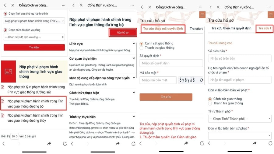 2 cách nộp phạt nguội trên Zalo