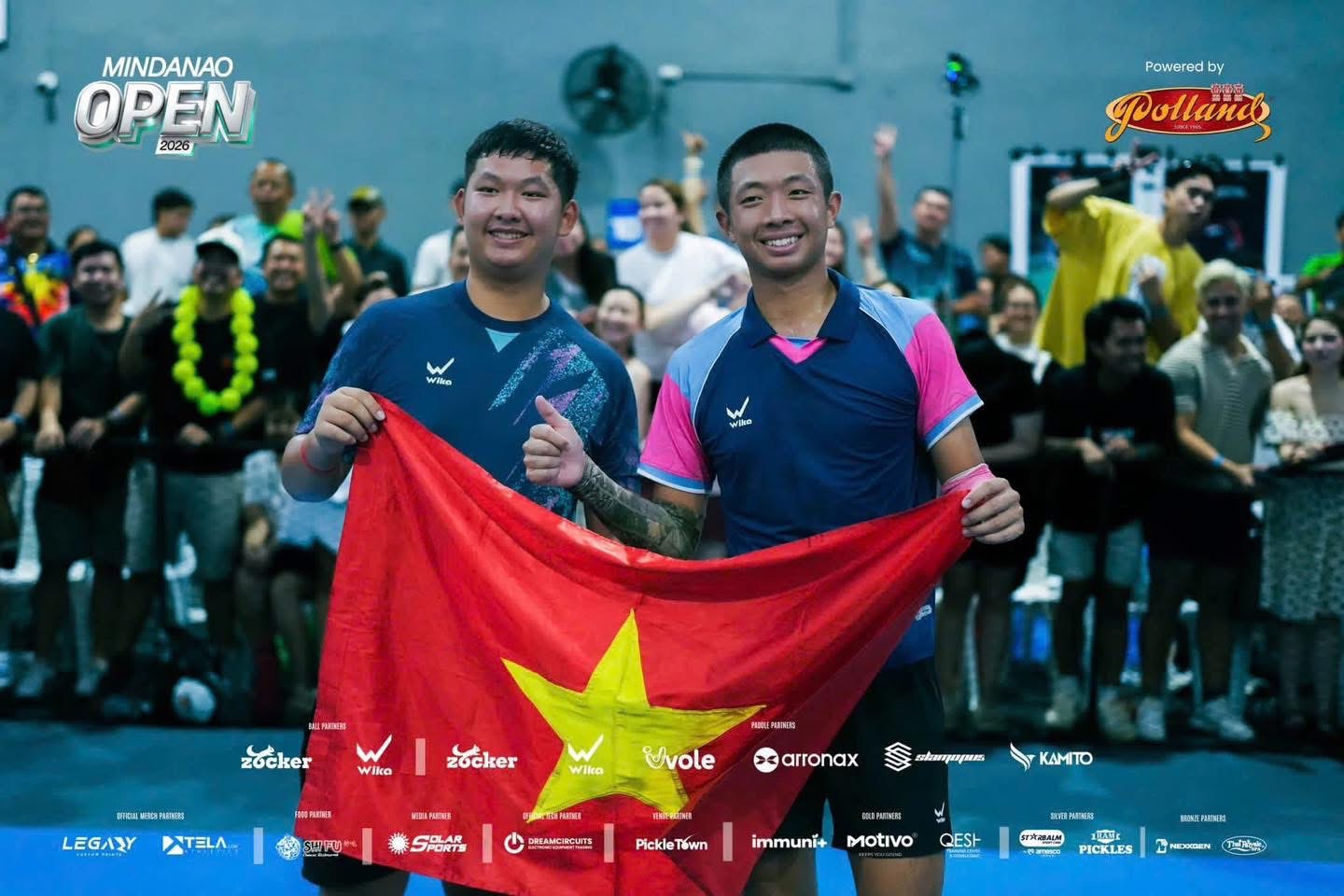 Anh em Bảo Dương - Quang Dương vô địch đôi nam (Ảnh: Wika Pickleball)