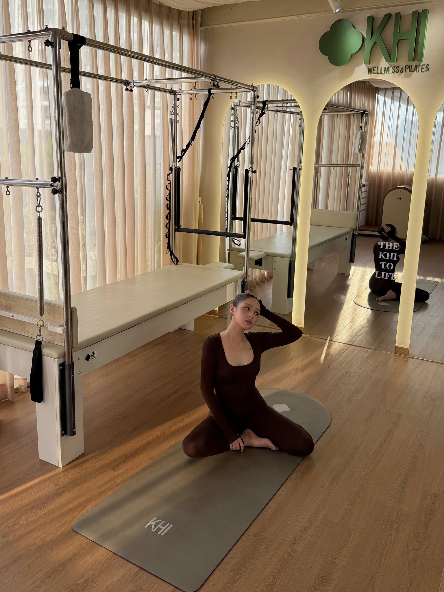 Nếu còn băn khoăn về hiệu quả của Pilates, hãy nhìn Xoài Non tập luyện