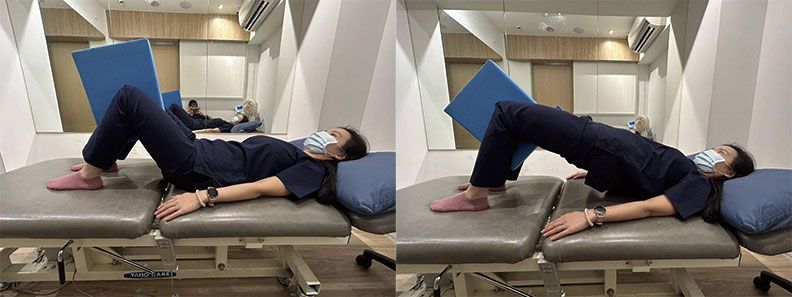 Bác sĩ hướng dẫn bài tập cầu mông