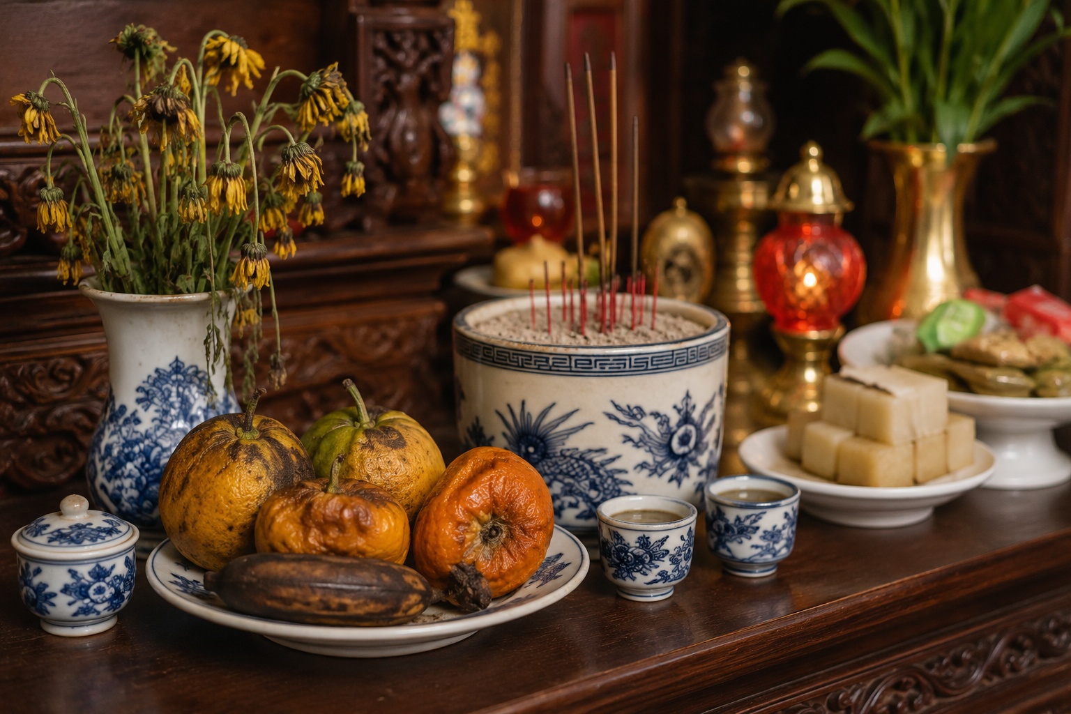 4 thứ không nên đặt cạnh bát hương