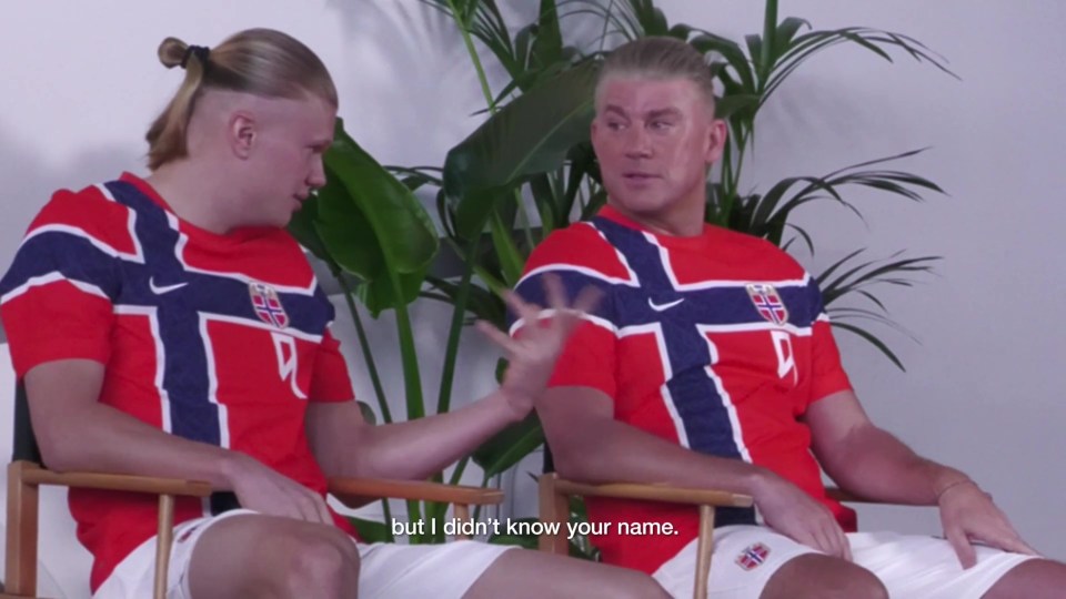 Erling Haaland và Channing Tatum tạo thành một bộ đôi hài hước