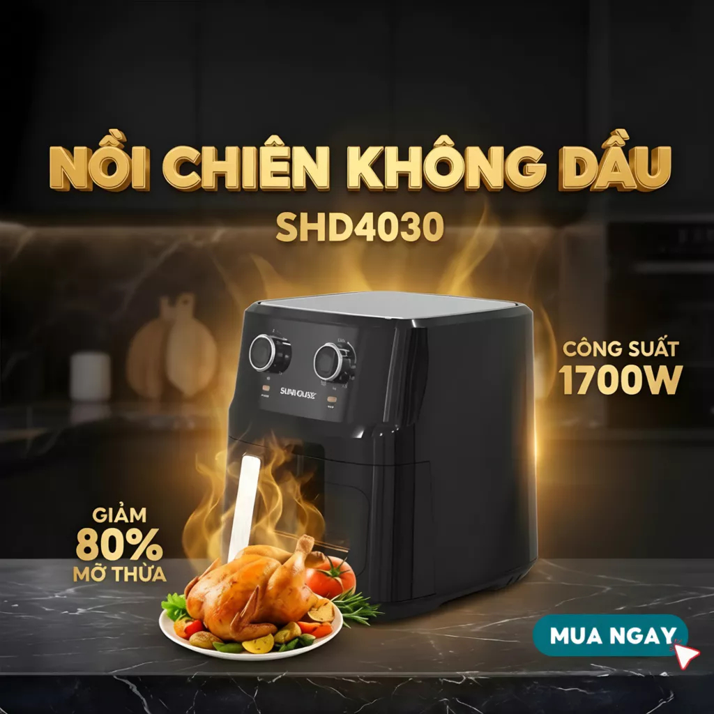 SALE 6/6: 5 mẫu nồi chiên không dầu giá loanh quanh 1 - 1,5 triệu, nhà bạn đã sắm chưa?