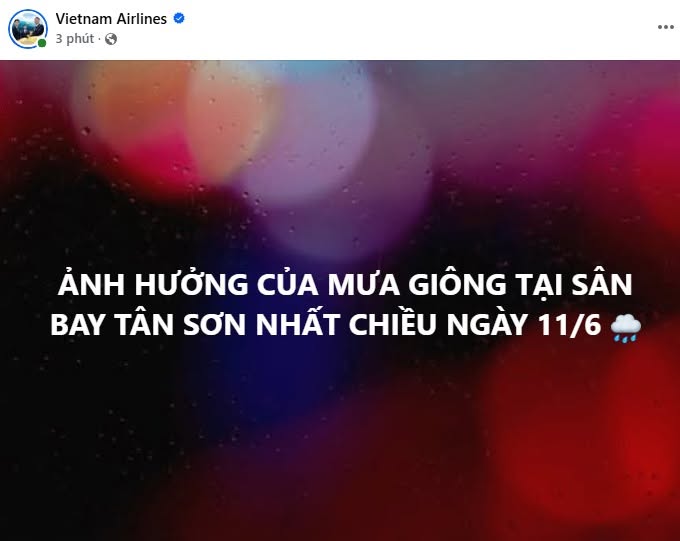 Thông báo mới nhất của Vietnam Airlines