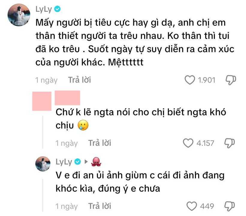 LyLy đáp trả khi bị nói EQ thấp vì khiến bạn thân Trấn Thành sượng trân