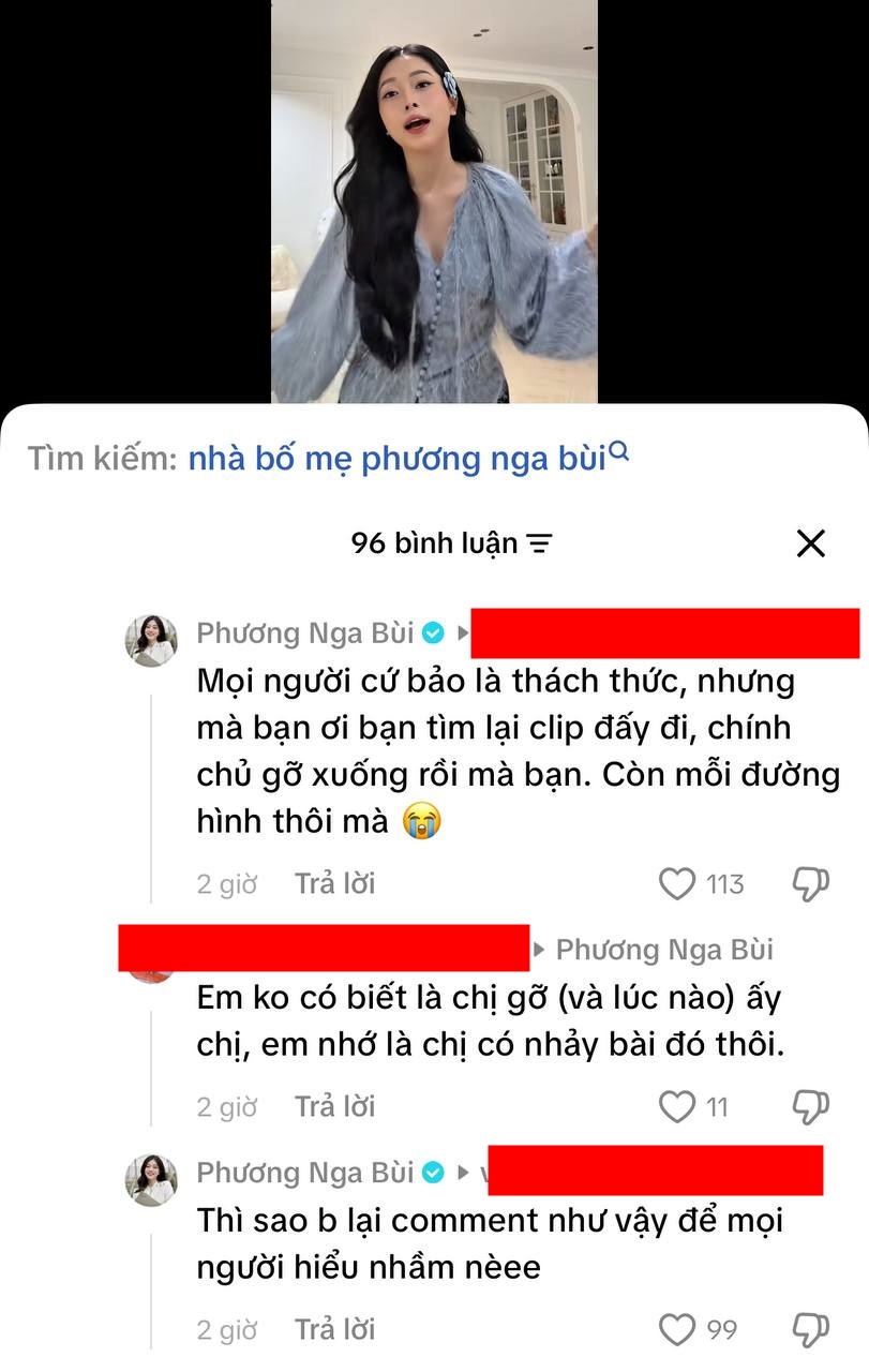 Phương Nga cho biết cô không thách thức mà chỉ muốn giải thích rõ câu chuyện