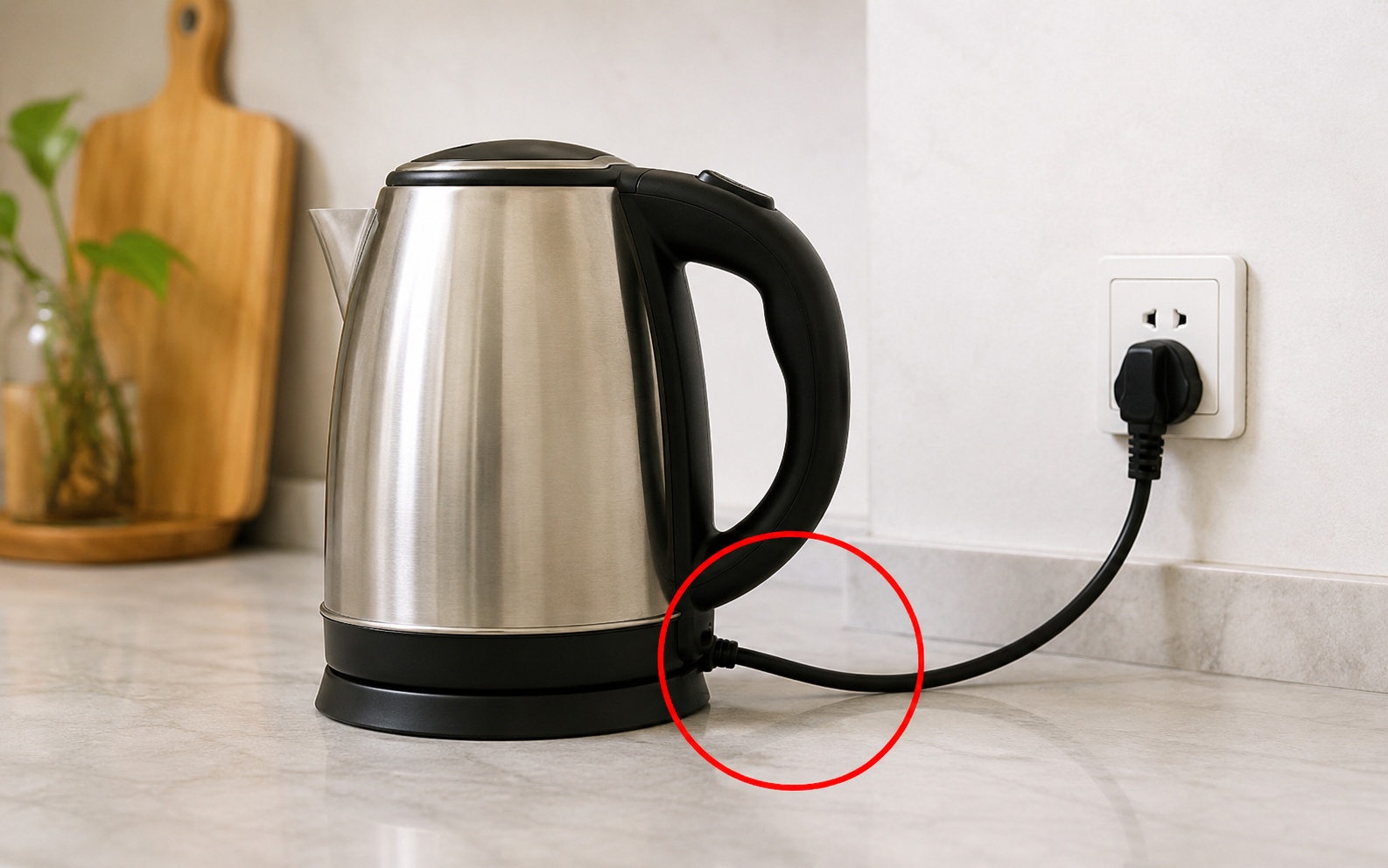 Vì sao dây điện của ấm siêu tốc thường rất ngắn?