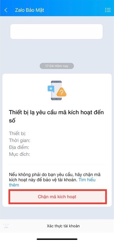 Dấu hiệu tài khoản Zalo bị theo dõi từ xa