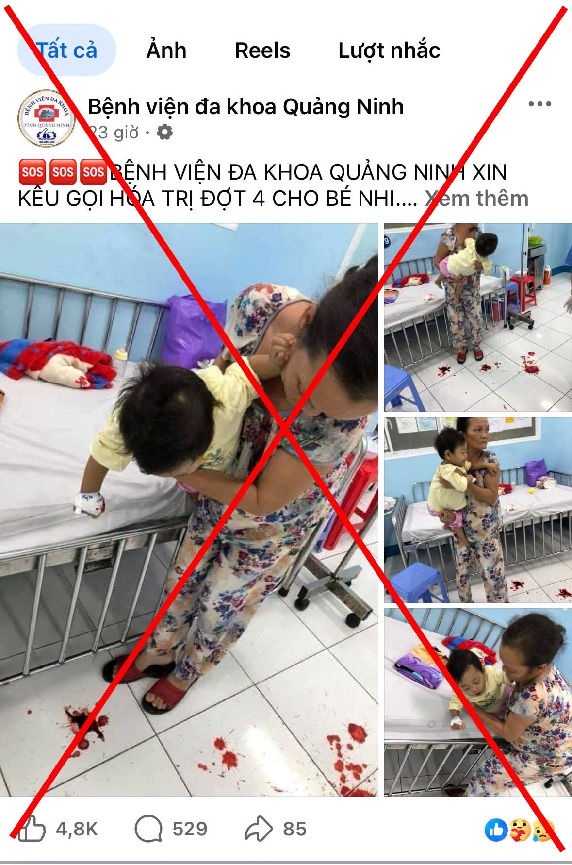 Người dân hết sức cảnh giác khi thấy bài viết này trên Facebook