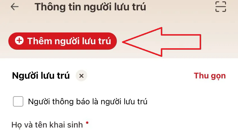 Cách đăng ký lưu trú cho người thân ở lại qua đêm trên VNeID từ 01/7/2026