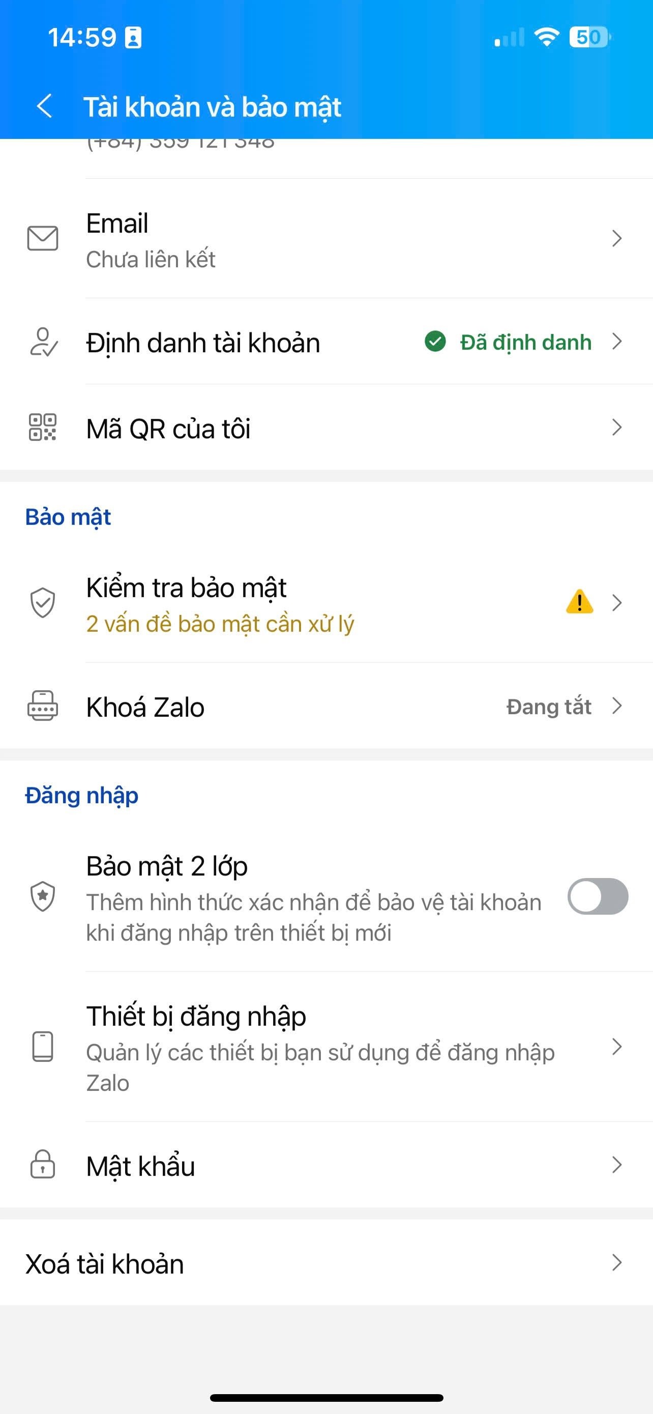Ai có tài khoản Zalo đều nên bật tính năng này ngay lập tức, có người lạ đăng nhập trái phép là nhận thông báo