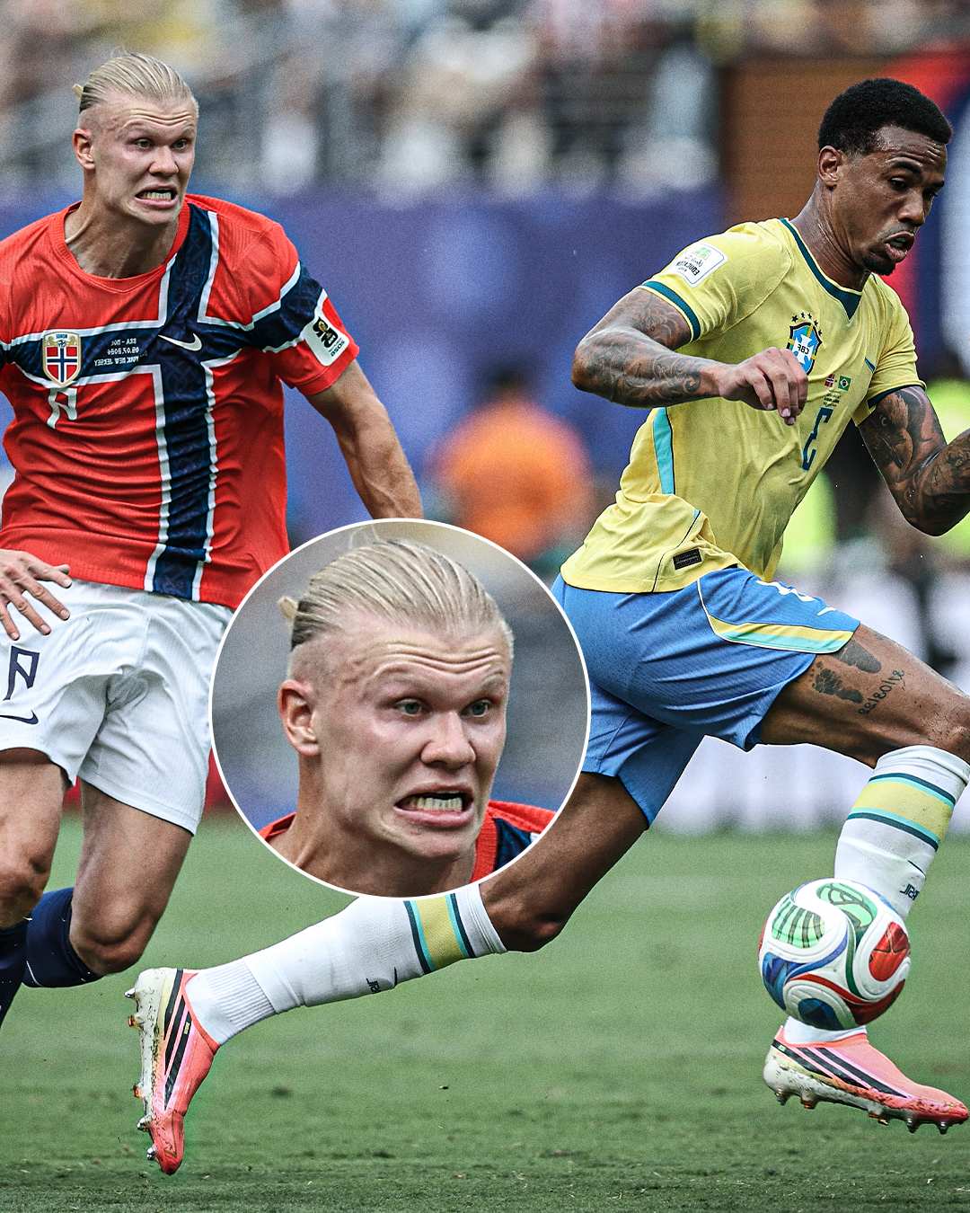 Erling Haaland khiến MXH thế giới bùng nổ, một rổ meme được chế ra sau cú đúp tiễn Brazil về nước