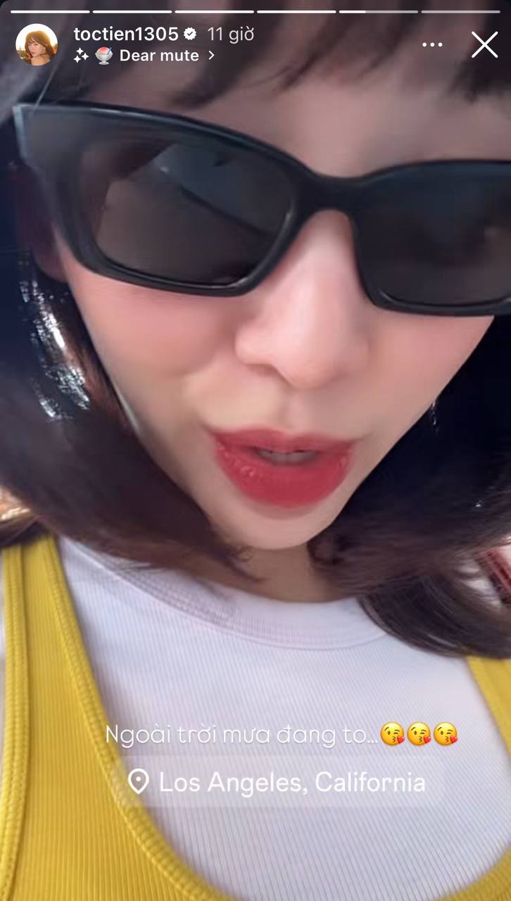 Cách đây ít ngày, Tóc Tiên bất ngờ thông báo về Mỹ