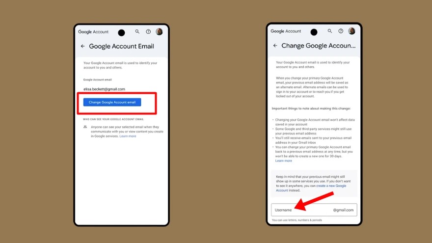 Cách đổi tên tài khoản Gmail ngay trên điện thoại