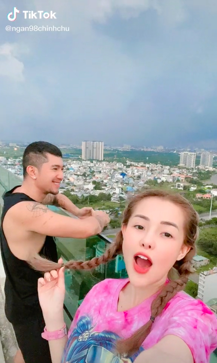 View từ trên cao căn hộ của Ngân 98 - Lương Bằng Quang