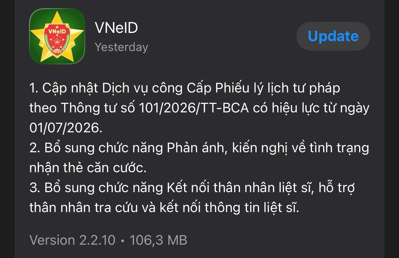 Thông tin quan trọng mà người có tài khoản VNeID cần biết rõ