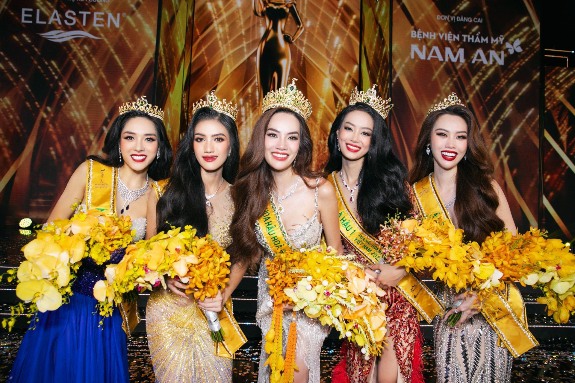 Bà Hoàng Thanh Nga từng tài trợ vương miện cho top 5 Miss Grand Vietnam 2023