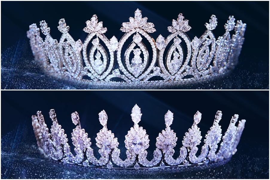 2 Á hậu cũng có tiara thiết kế tinh tế, đắt giá