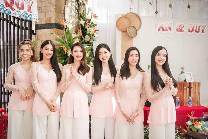 Hôn lễ của Thuý An từng quy tụ dàn Hoa hậu, Á hậu Vbiz bê tráp