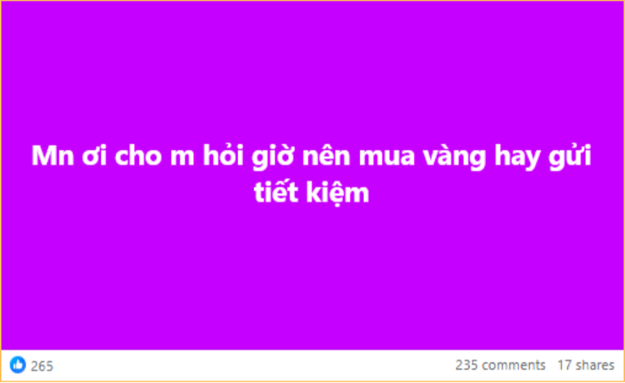 Có nên tiếp tục mua vàng hay không cũng là bài toán nhiều nhiều quan tâm (Ảnh chụp màn hình)