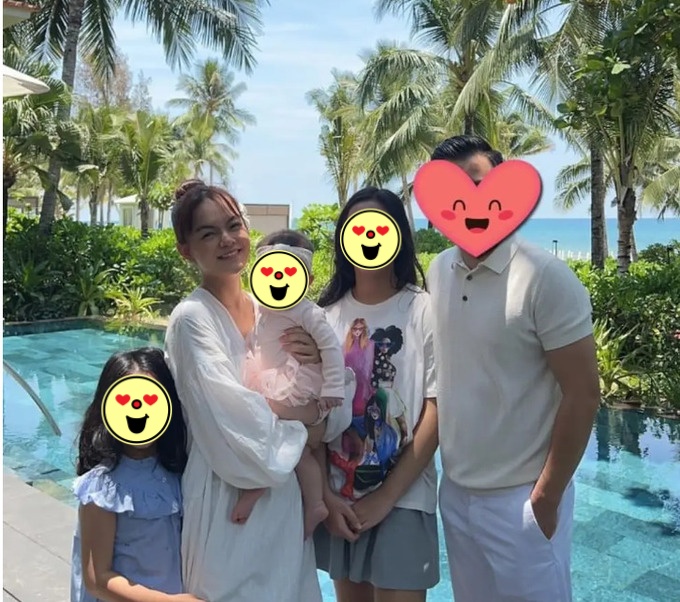 Trước kia, Phạm Quỳnh Anh vẫn để chồng xuất hiện trong các bức ảnh du lịch nhưng che kín mặt 