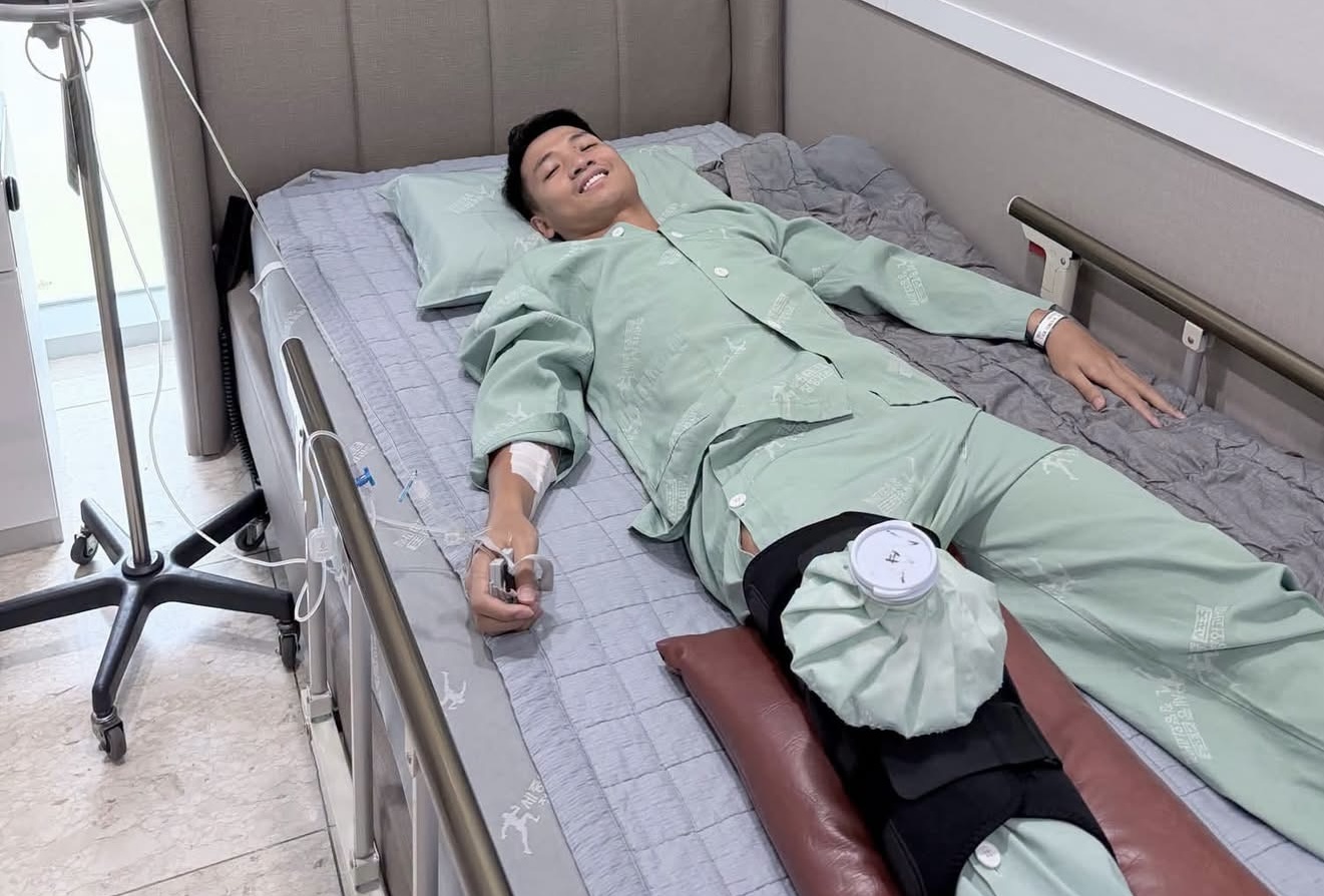 Tiến Dũng phẫu thuật thành công (Ảnh: Khánh Linh)