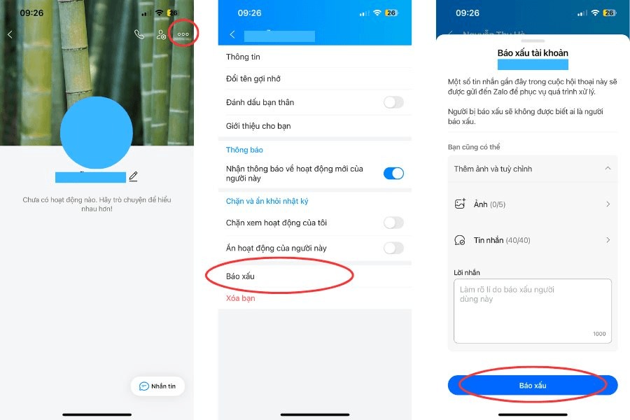 Các bước sử dụng tính năng