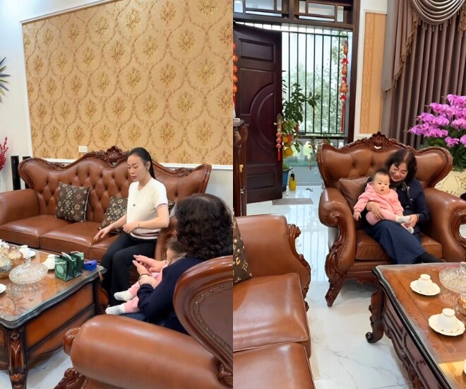Nội thất sang trọng bên trong căn nhà ở quê của Phương Oanh