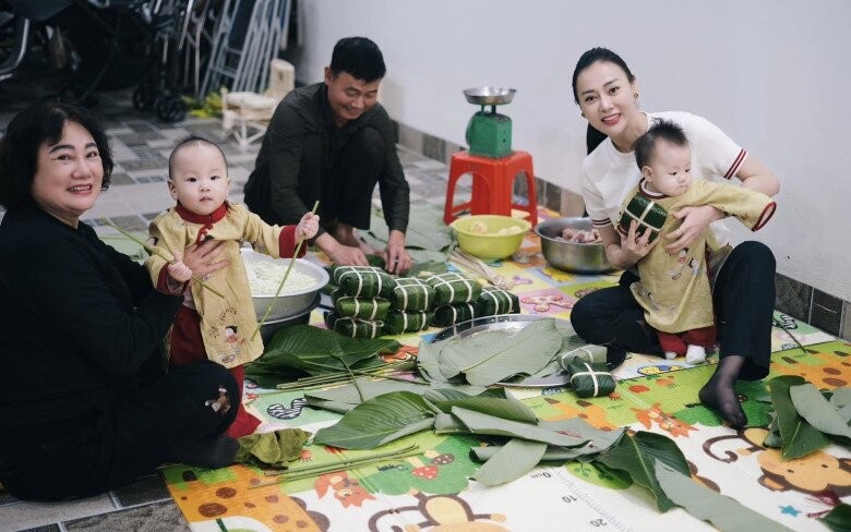 Phương Oanh đưa 2 nhóc tỳ về quê mỗi dịp lễ, tết