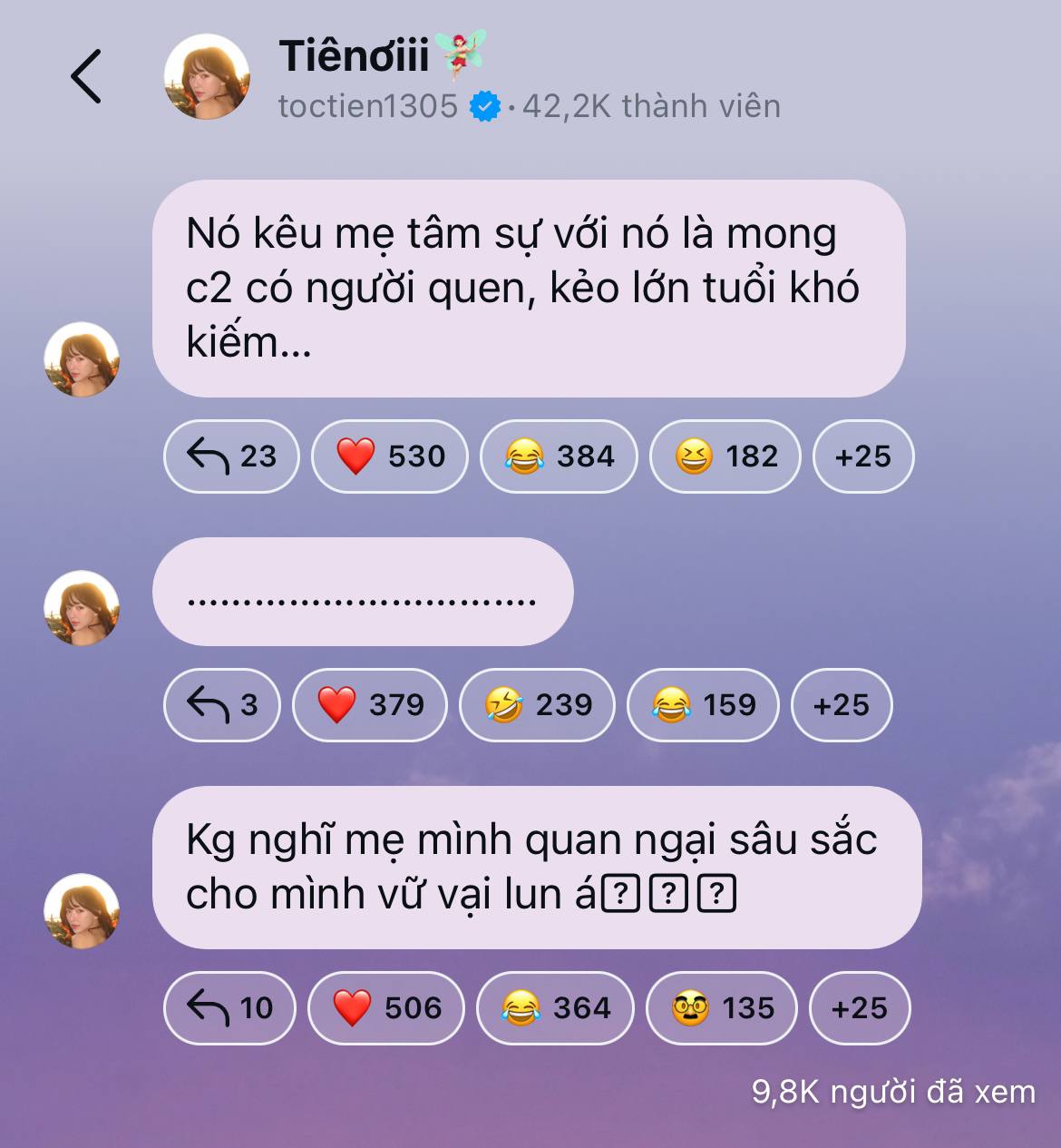 Tóc Tiên cho biết mẹ mong con gái sớm có hạnh phúc mới