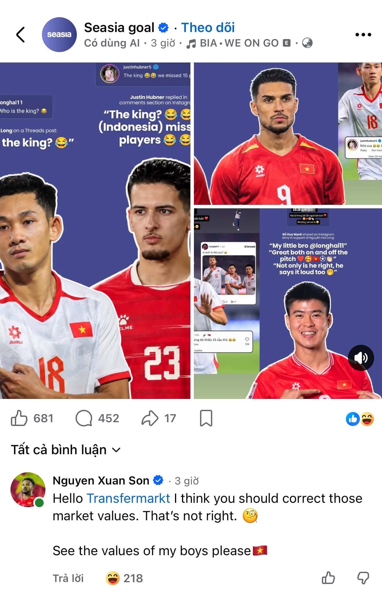 Liên tiếp những màn khẩu chiến nổ ra sau trận tuyển Việt Nam thắng 3-0 Indonesia