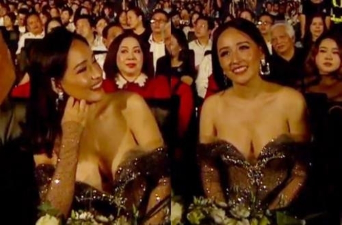 Mai Phương Thuý từng gặp sự cố trên sóng trực tiếp vì vòng 1 quá khổ 