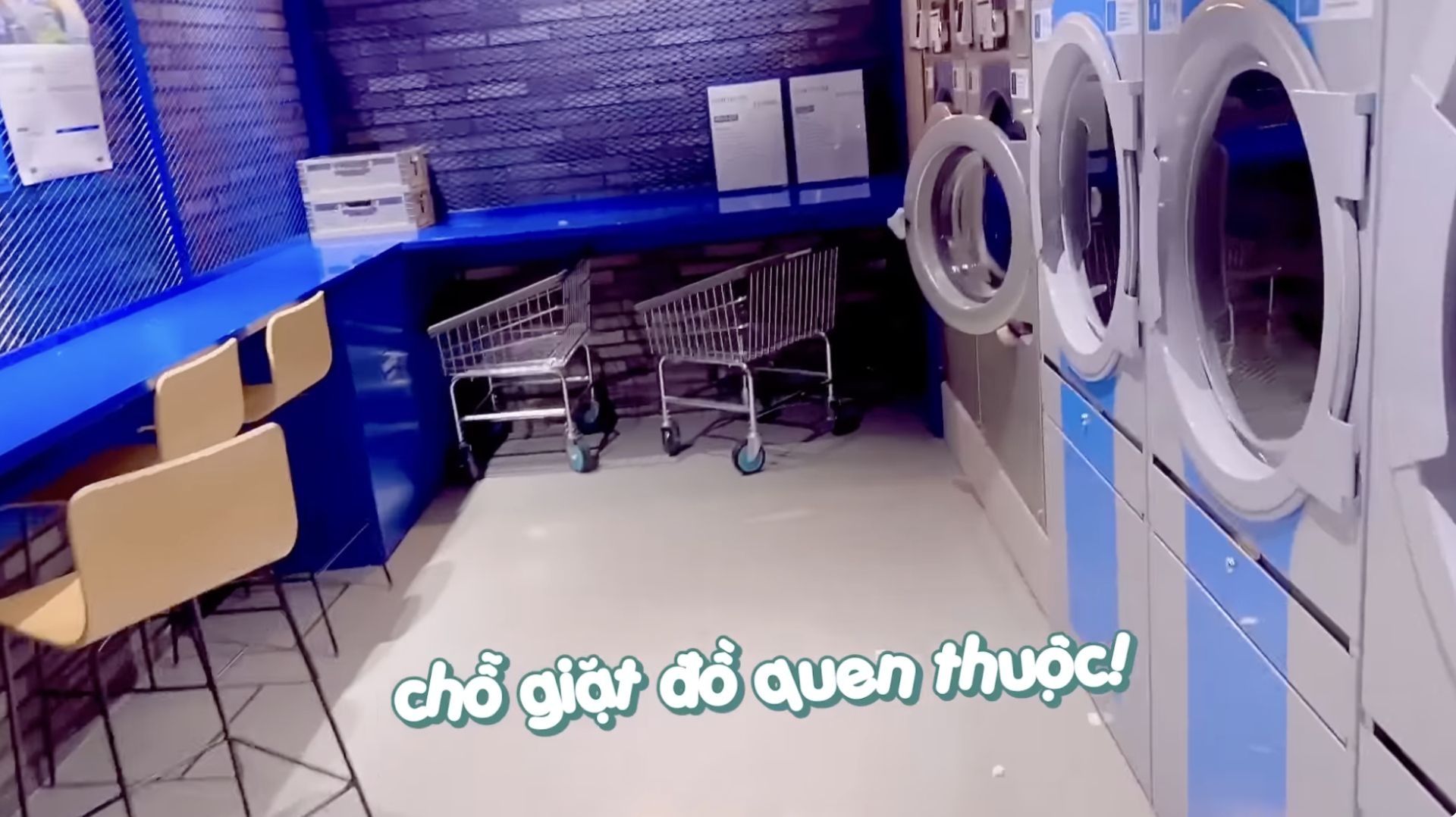 Hari Won cho biết cư dân sẽ trả phí để giặt sấy đồ tại đây