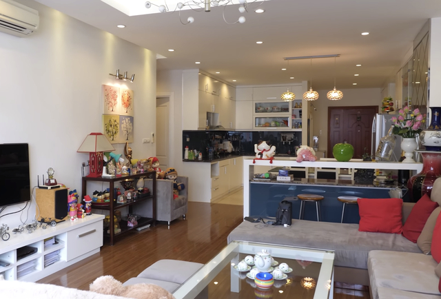 Khu vực bếp nối liền phòng khách để thuận tiện cho việc sinh hoạt