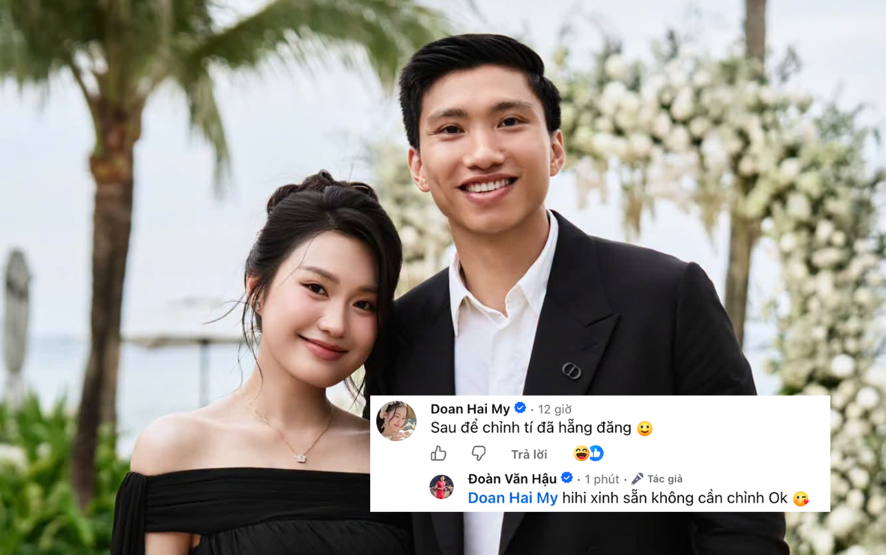 Văn Hậu khéo léo khen vợ (Ảnh: FB/Văn Hậu)