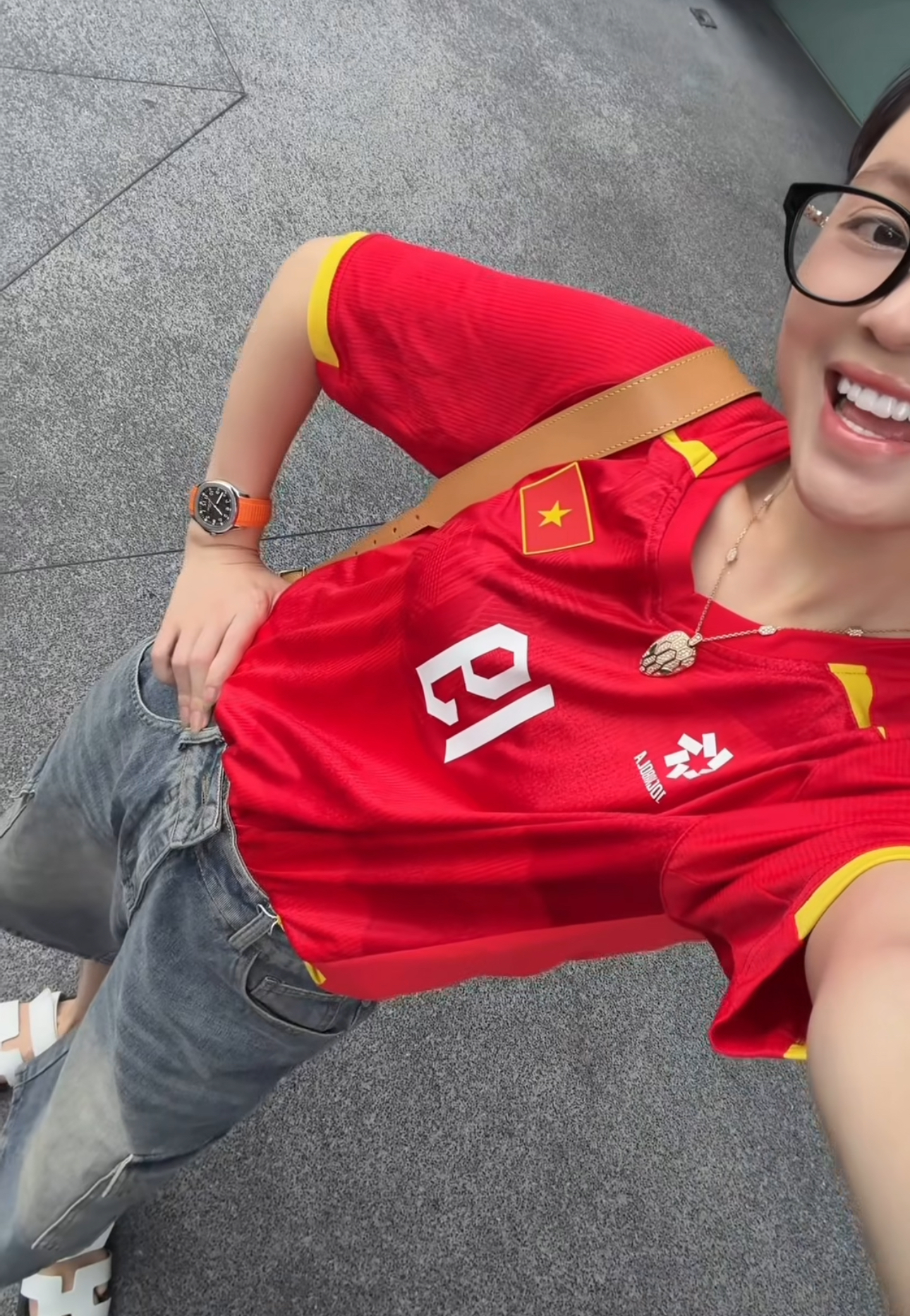 Chu Thanh Huyền mặc áo số 19 (Ảnh: FBNV)