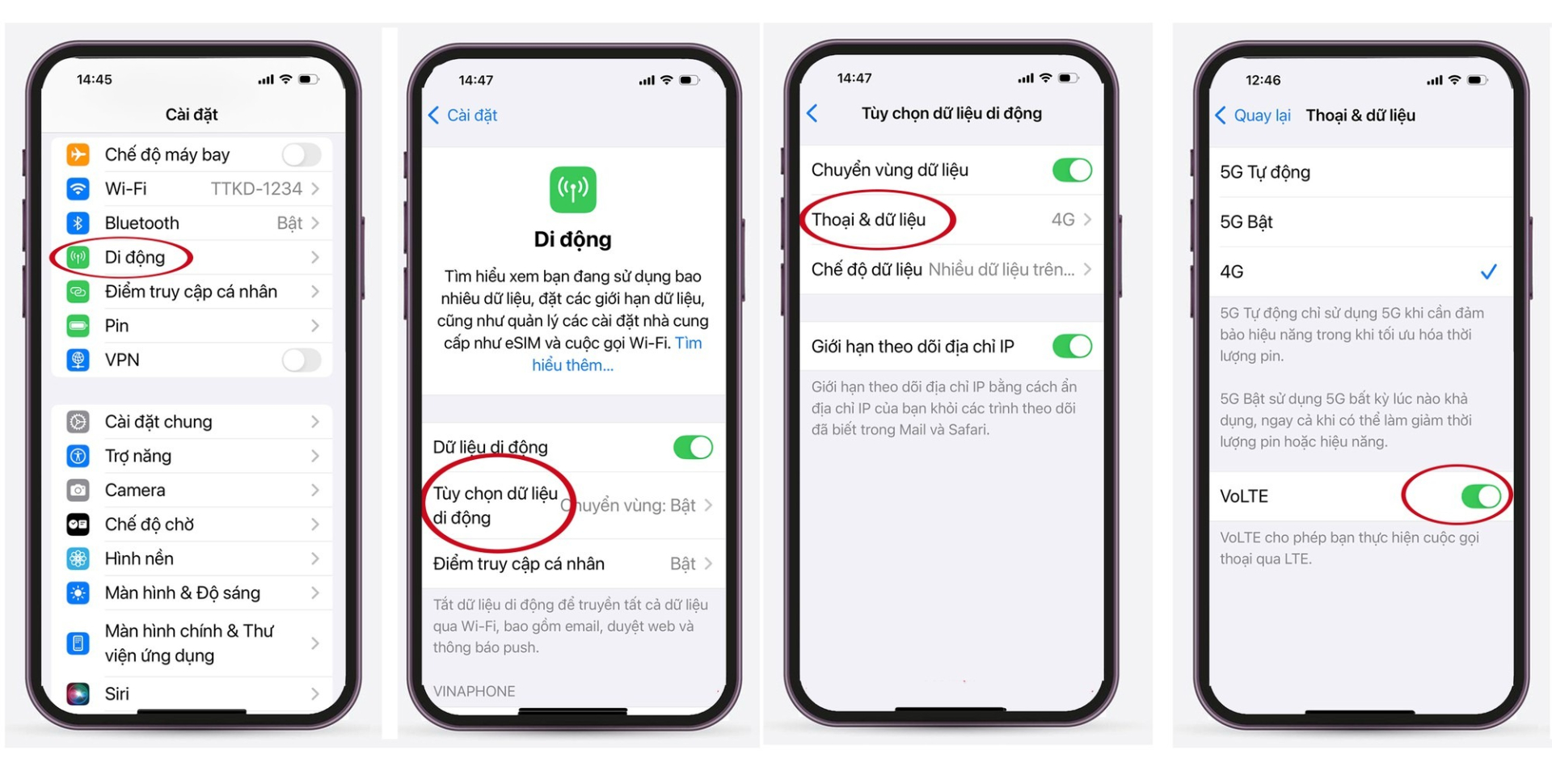 Cách kích hoạt VoLTE trên điện thoại iPhone