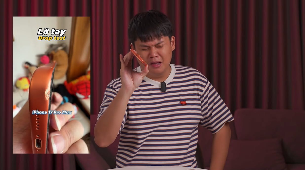 Ngoài ra, với việc vẫn sử dụng khung nhôm giống iPhone 17 Pro Max, thiết bị có thể dễ bị trầy xước nếu bất cẩn làm rơi 
