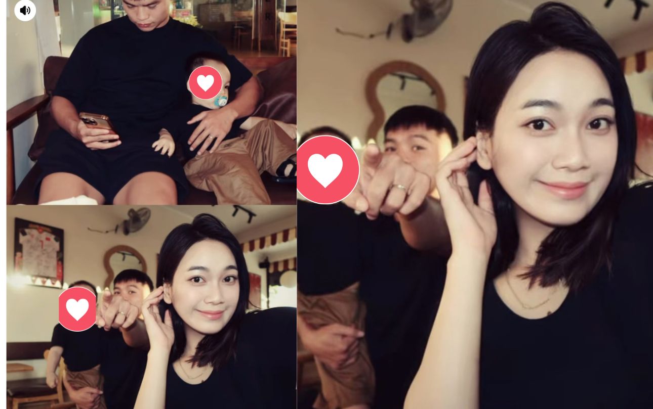 Khoảnh khắc hạnh phúc của gia đình Hồ Văn Cường