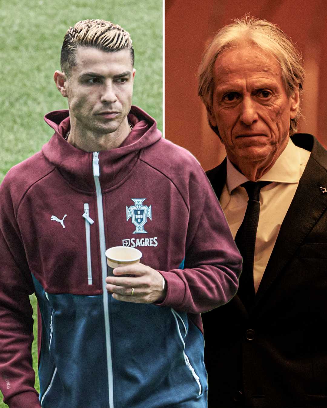 Ronaldo dự bị cả trận Bồ Đào Nha gặp Na Uy (Ảnh: ESPN)
